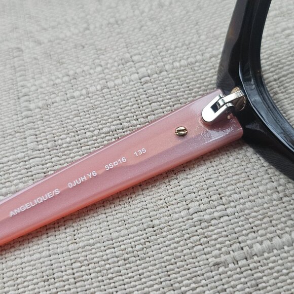 Kate Spade Women Eyeglasses Angelique Dark Havana/Pink Cat Eye Frame only - Picture 13 of 16